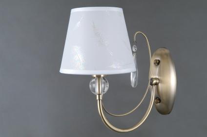 Бра MB40193/1W AB античная латунь абажур 1x40W E14 h250, SN24